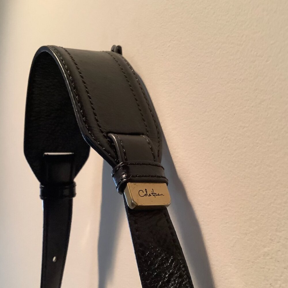 Cole Haan Black Leather Shoulder Handbag - Picture 5 of 16